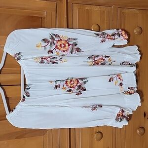 Embroidered Fall blouse